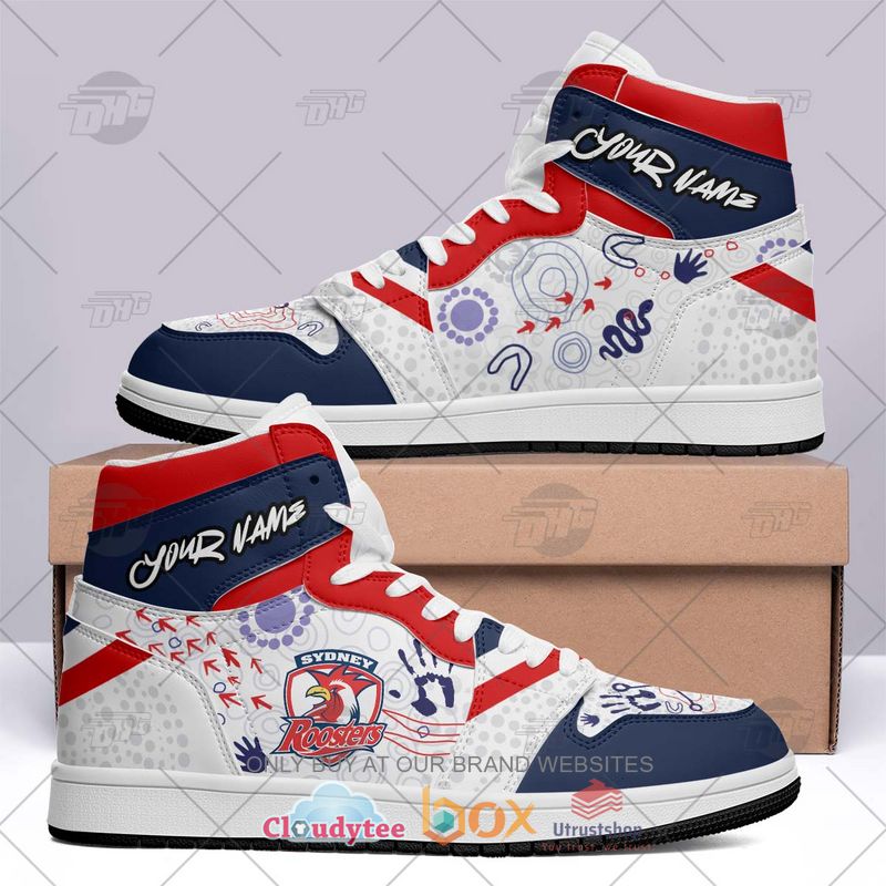 nrl sydney roosters indigenous your name air jordan high top shoes 2 56894