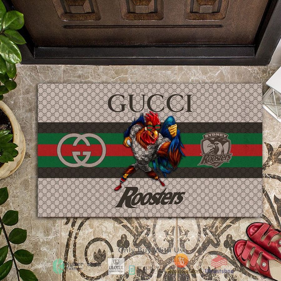 nrl sydney roosters mascot gucci rug carpet doormat 2 70256