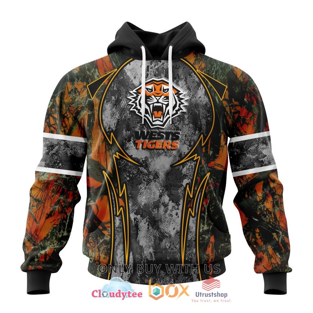 nrl wests tigers camo 3d hoodie shirt 1 65184