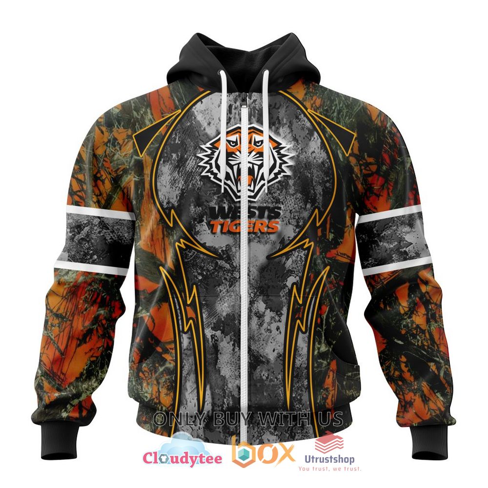 nrl wests tigers camo 3d hoodie shirt 2 71091
