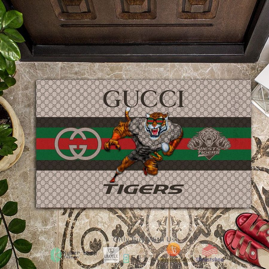 nrl wests tigers mascot gucci rug carpet doormat 2 82242