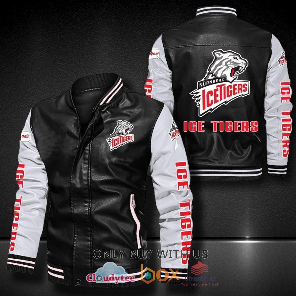 nurnberg ice tigers leather bomber jacket 1 5211