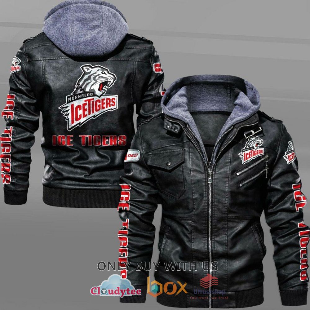 nurnberg ice tigers leather jacket 1 3541