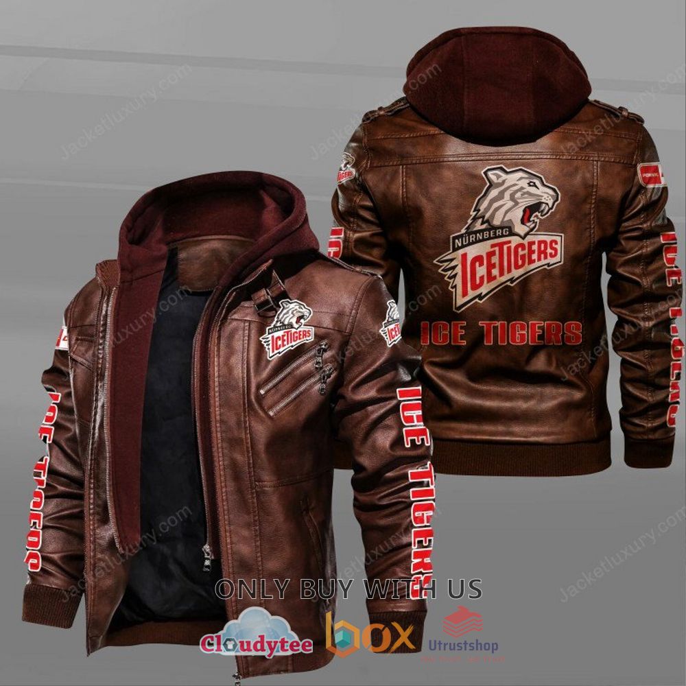 nurnberg ice tigers leather jacket 2 81386