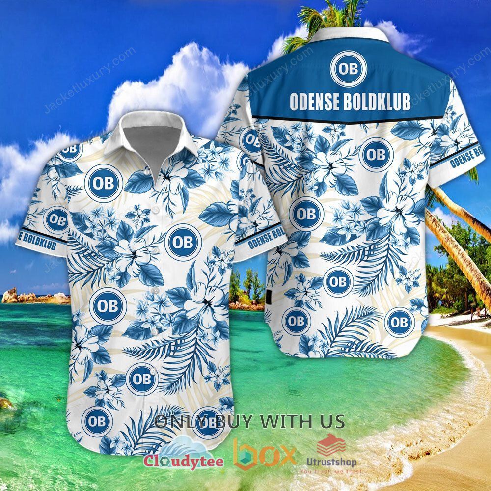 odense boldklub flower hawaiian shirt short 1 75363