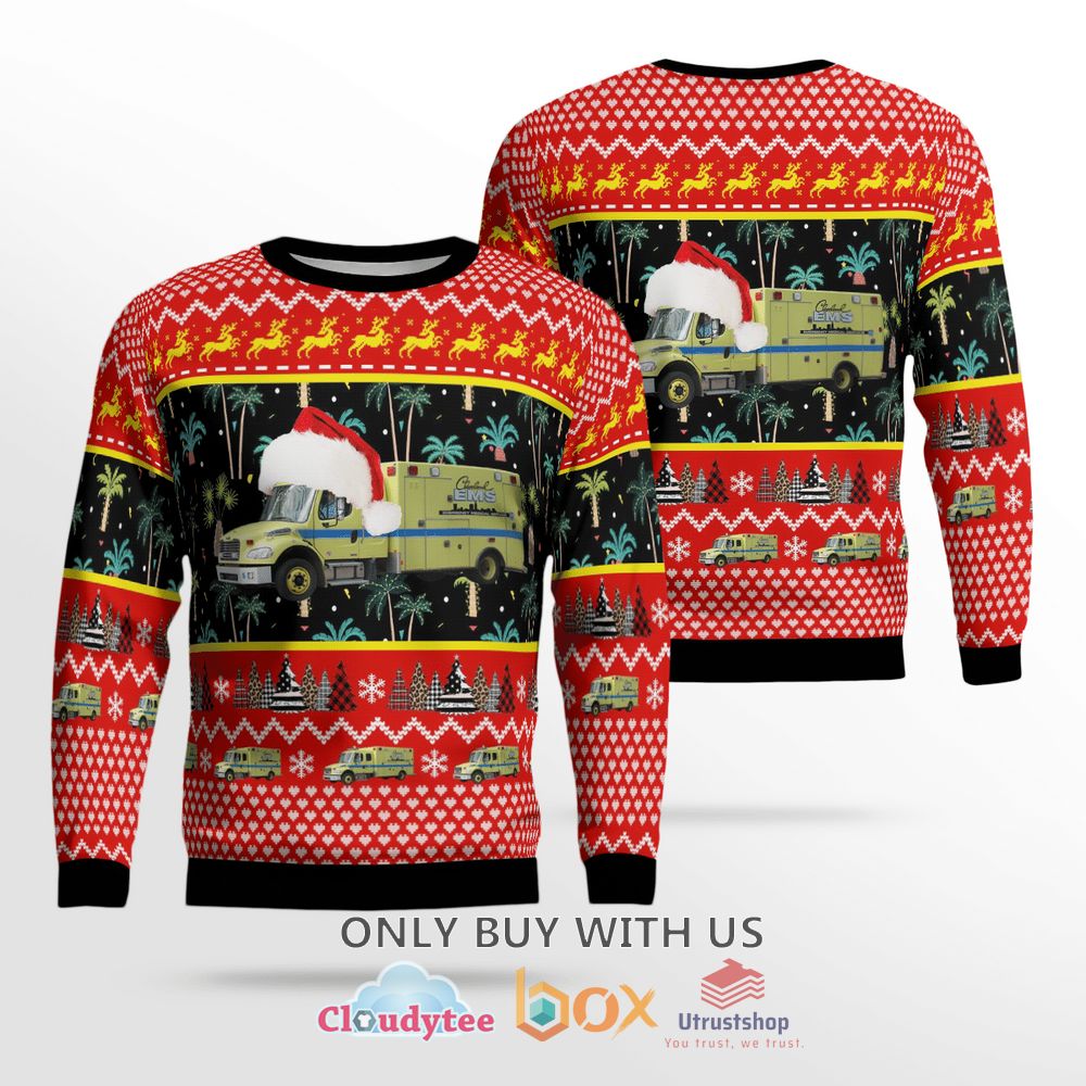 ohio cleveland ems christmas sweater 1 39275
