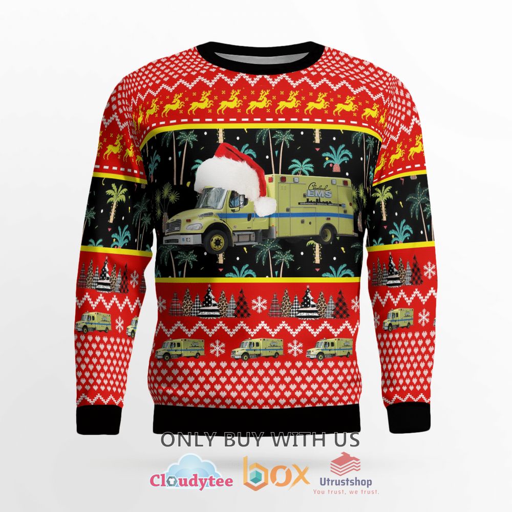 ohio cleveland ems christmas sweater 2 82156