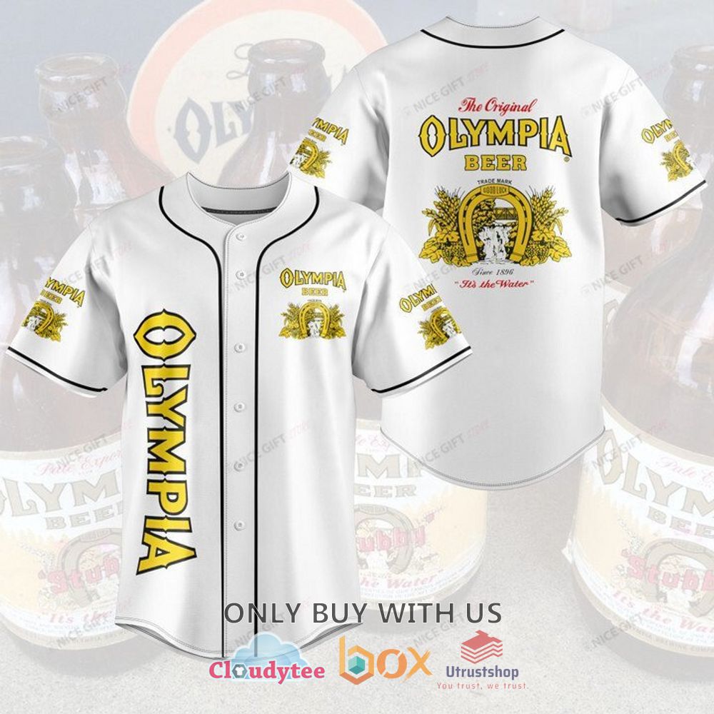 olympia beer baseball jersey shirt 1 5227