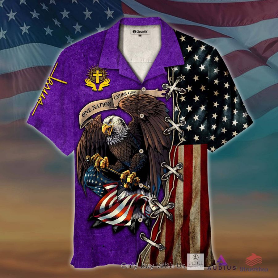 one nation under god eagle us flag purple hawaiian shirt 1 52706