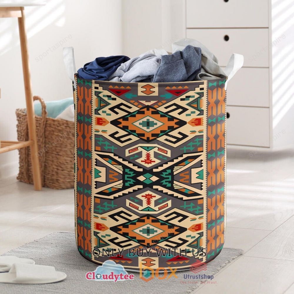 orange native tribes laundry basket 1 840
