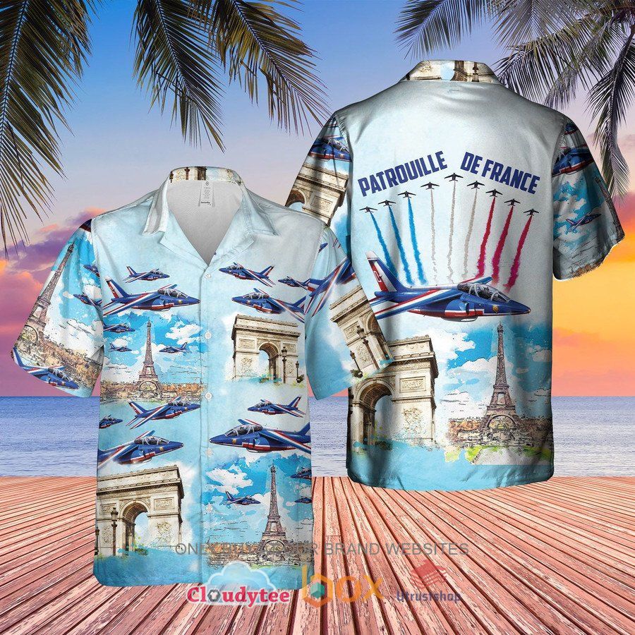 patrouille de france faf air show hawaiian shirt 1 63483