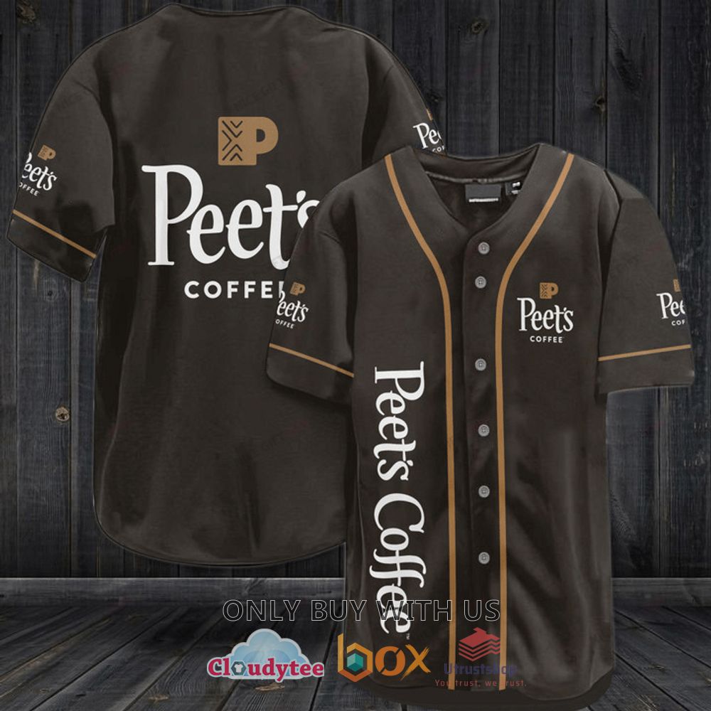 peet s coffee baseball jersey shirt 1 23461