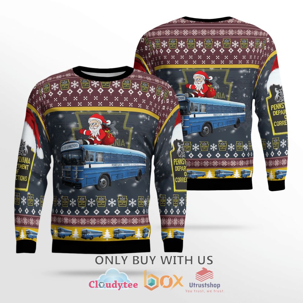pennsylvania department of corrections christmas sweater 1 87164