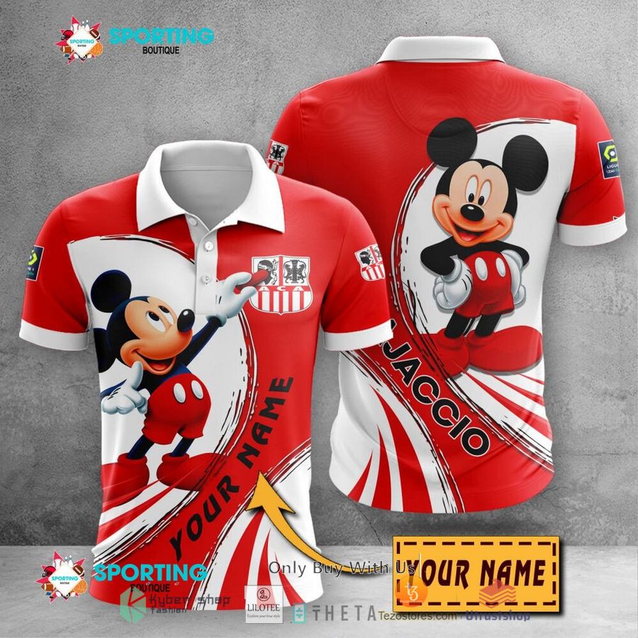 personalized ac ajaccio mickey mouse ligue 1 3d hoodie shirt 1 38741