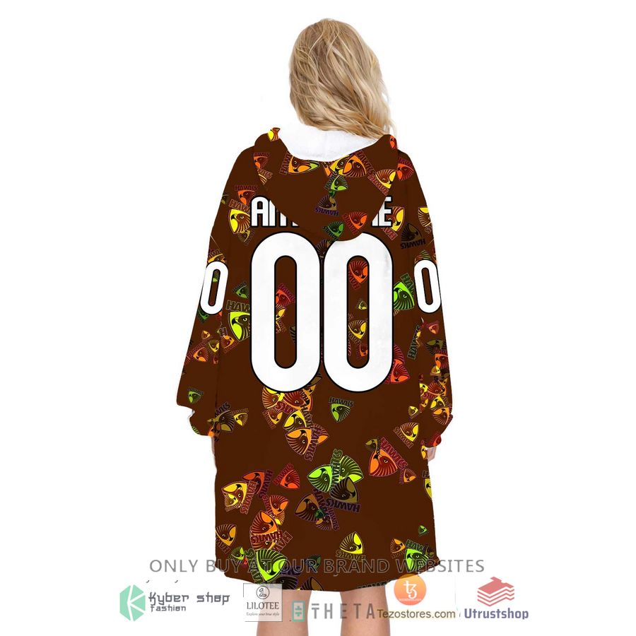 personalized afl pt1 hawthorn hawks blanket hoodie 2 65665