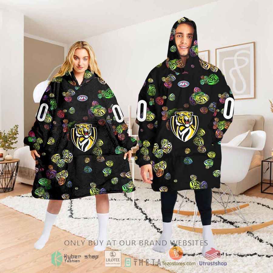 personalized afl pt1 richmond blanket hoodie 1 73489