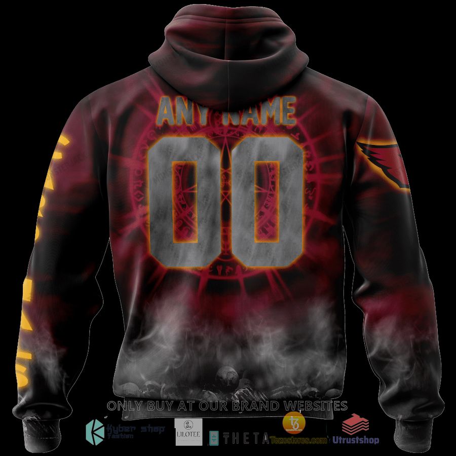 personalized arizona cardinals dark angel 3d zip hoodie shirt 2 35804