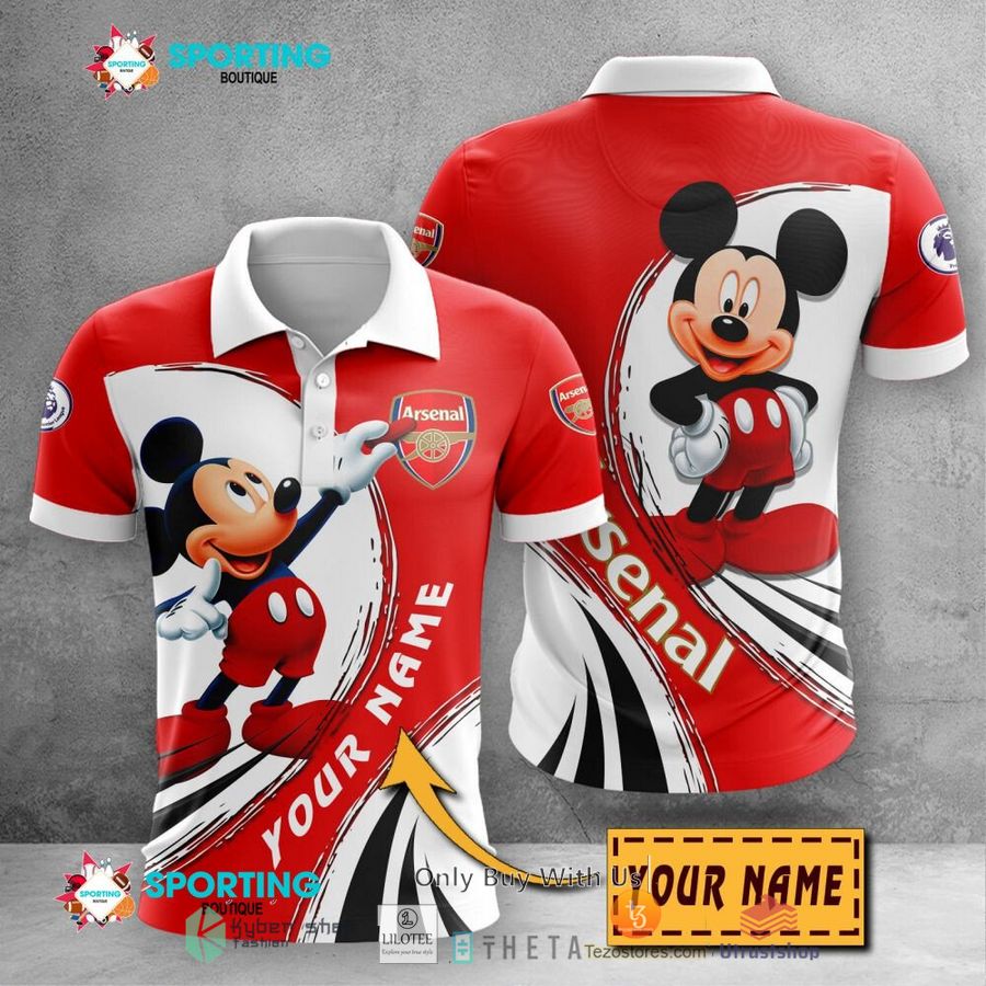 personalized arsenal f c mickey mouse 3d shirt hoodie 1 52981