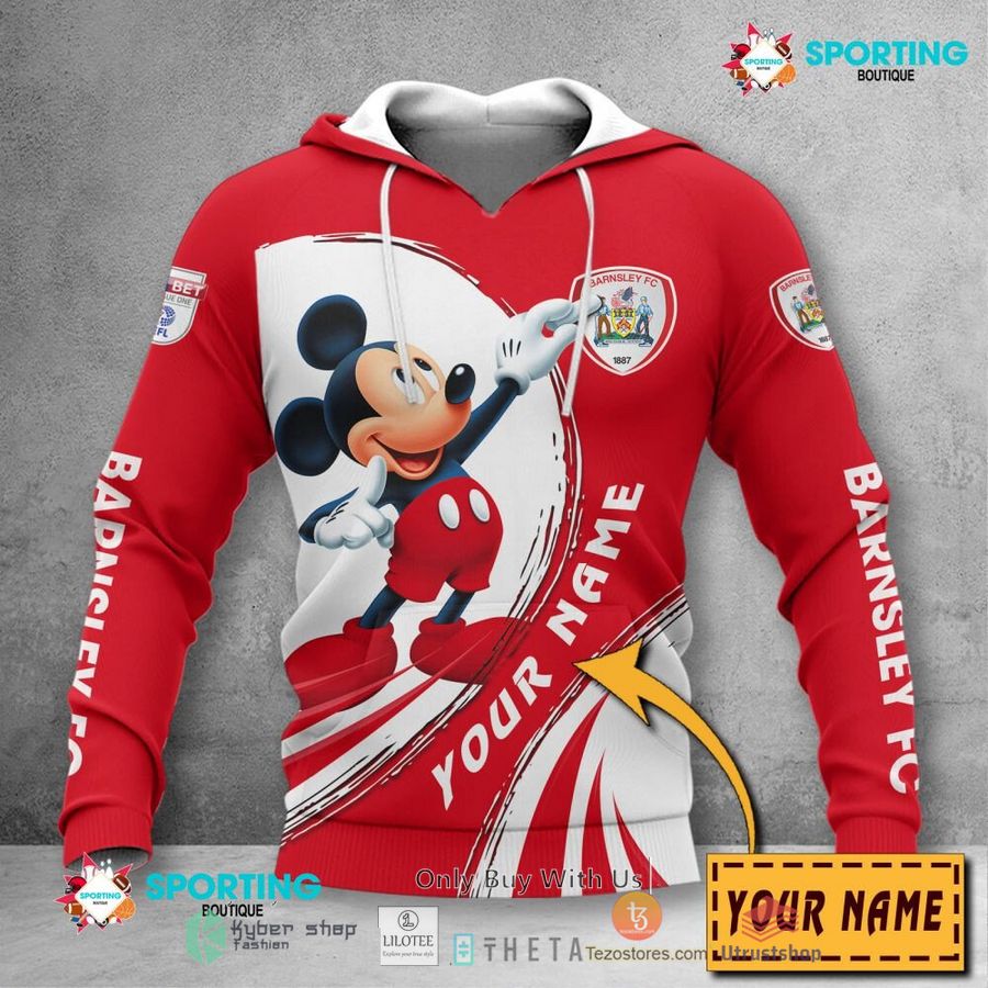 personalized barnsley f c mickey mouse efl 3d hoodie shirt 2 66370