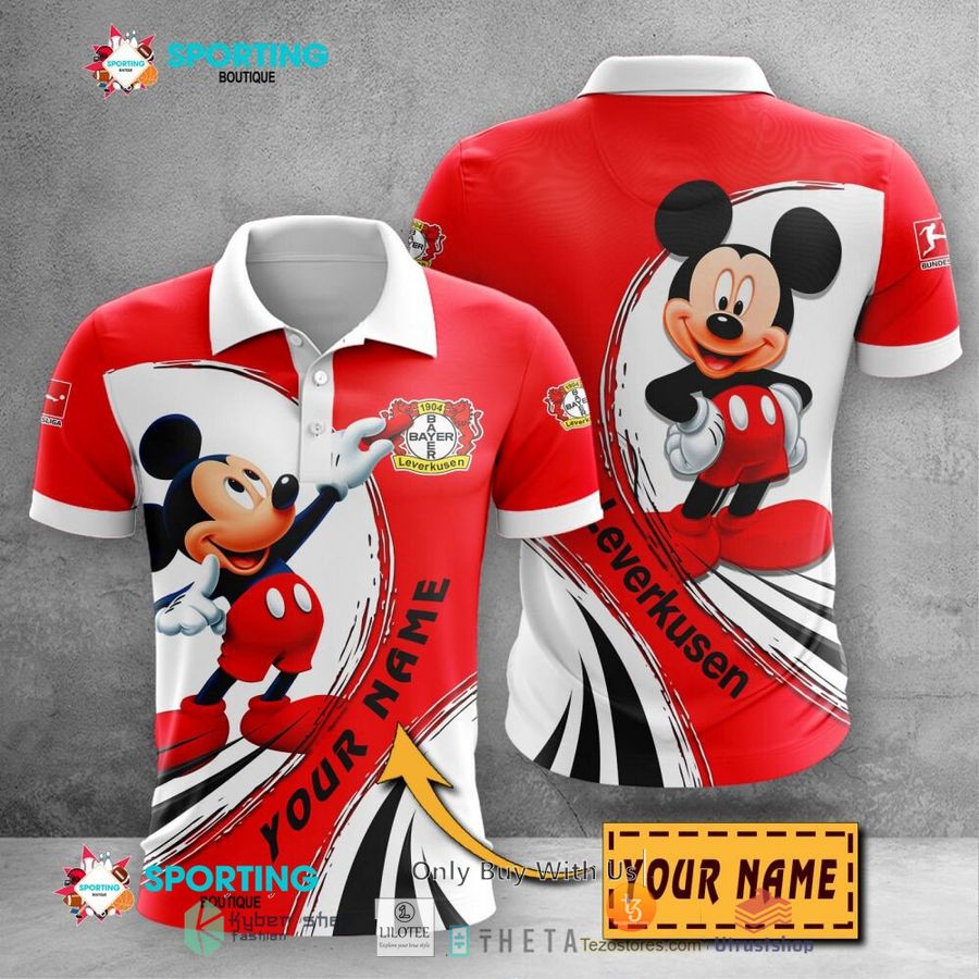 personalized bayer 04 leverkusen mickey mouse 3d shirt hoodie 1 2797