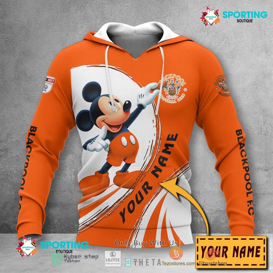 personalized blackpool f c mickey mouse efl 3d hoodie shirt 2 26595