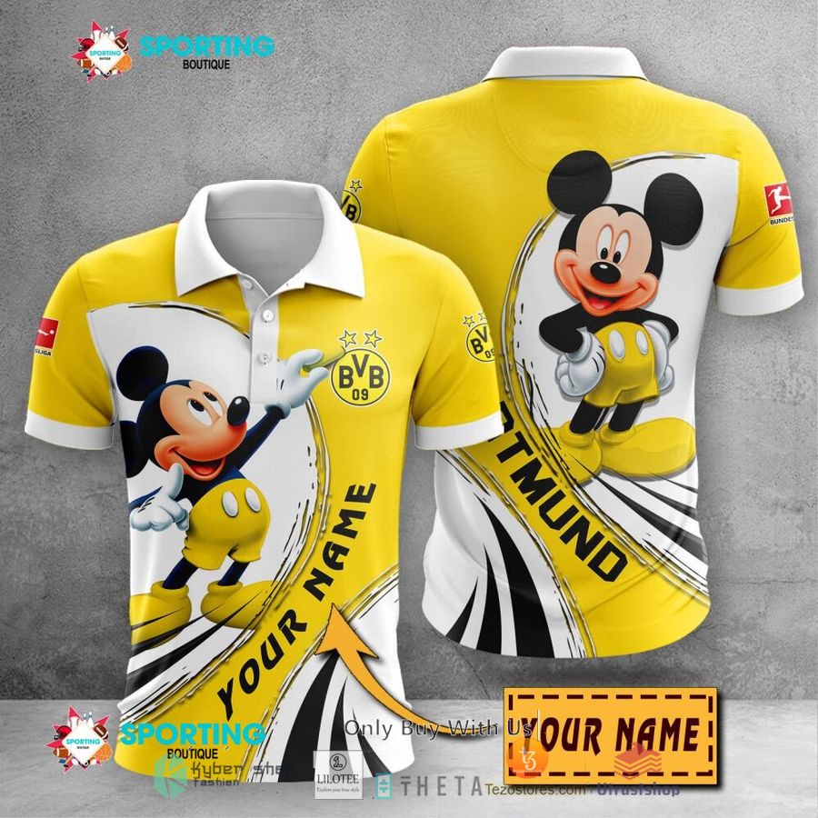 personalized borussia dortmund mickey mouse 3d shirt hoodie 1 47493