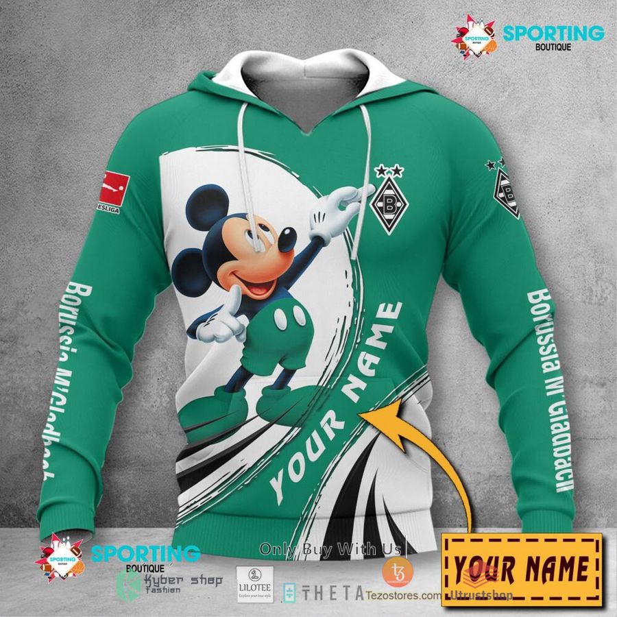 personalized borussia monchengladbach mickey mouse 3d shirt hoodie 2 25717