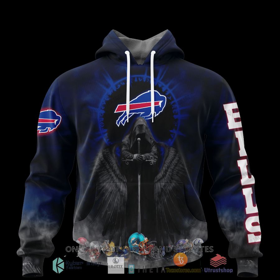 personalized buffalo bills dark angel 3d zip hoodie shirt 1 61470