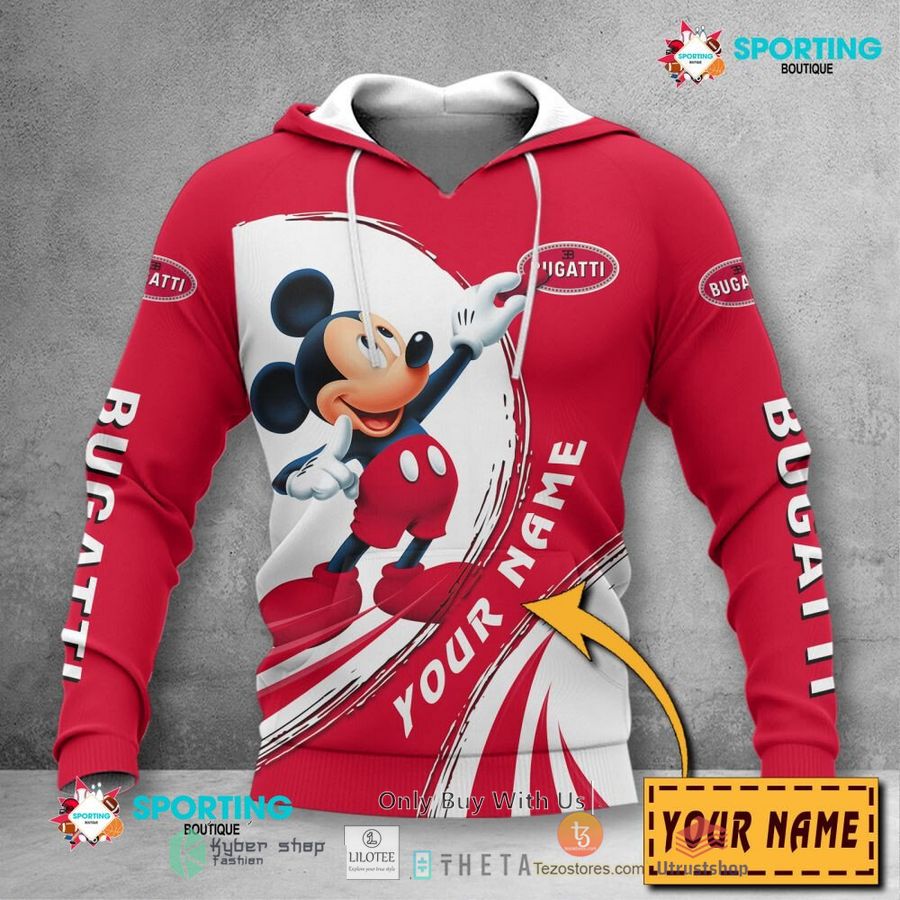 personalized bugatti mickey mouse car 3d shirt hoodie 2 74833