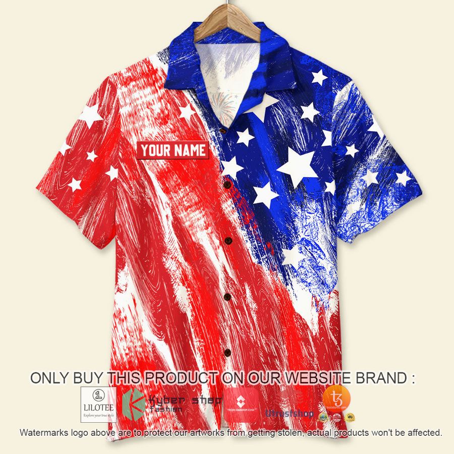 personalized by george i think its beer time 4th of july hawaiian shirt 2 80540