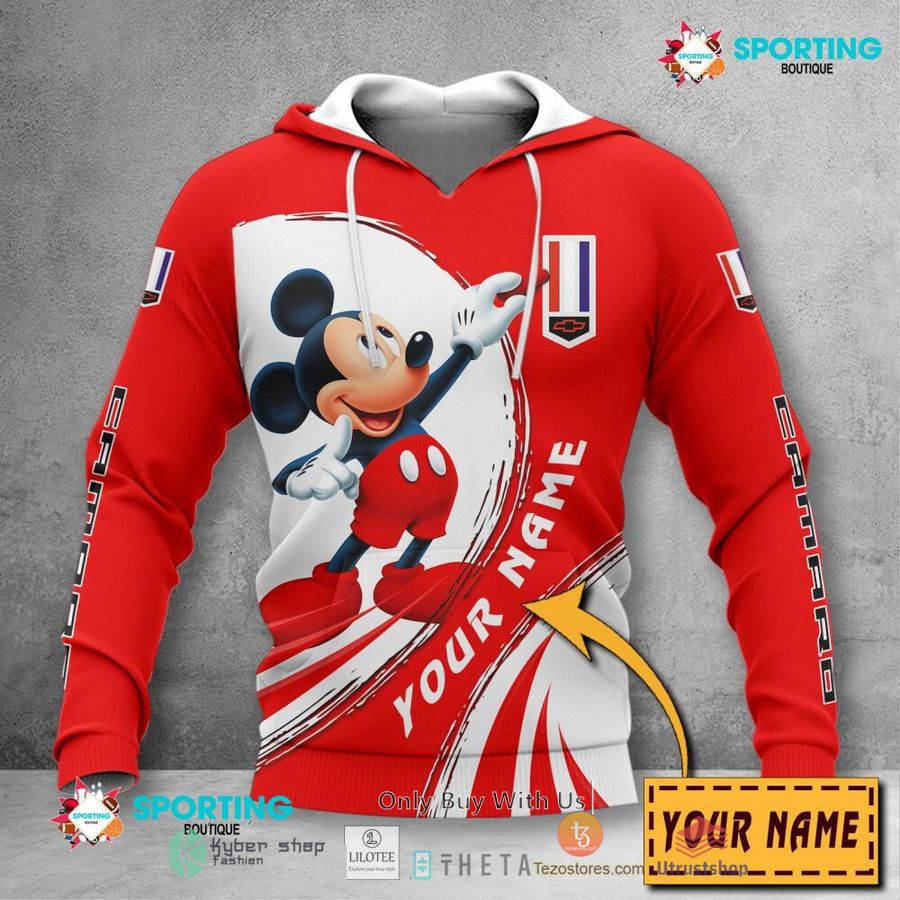 personalized chevrolet camaro mickey mouse car 3d shirt hoodie 2 38127