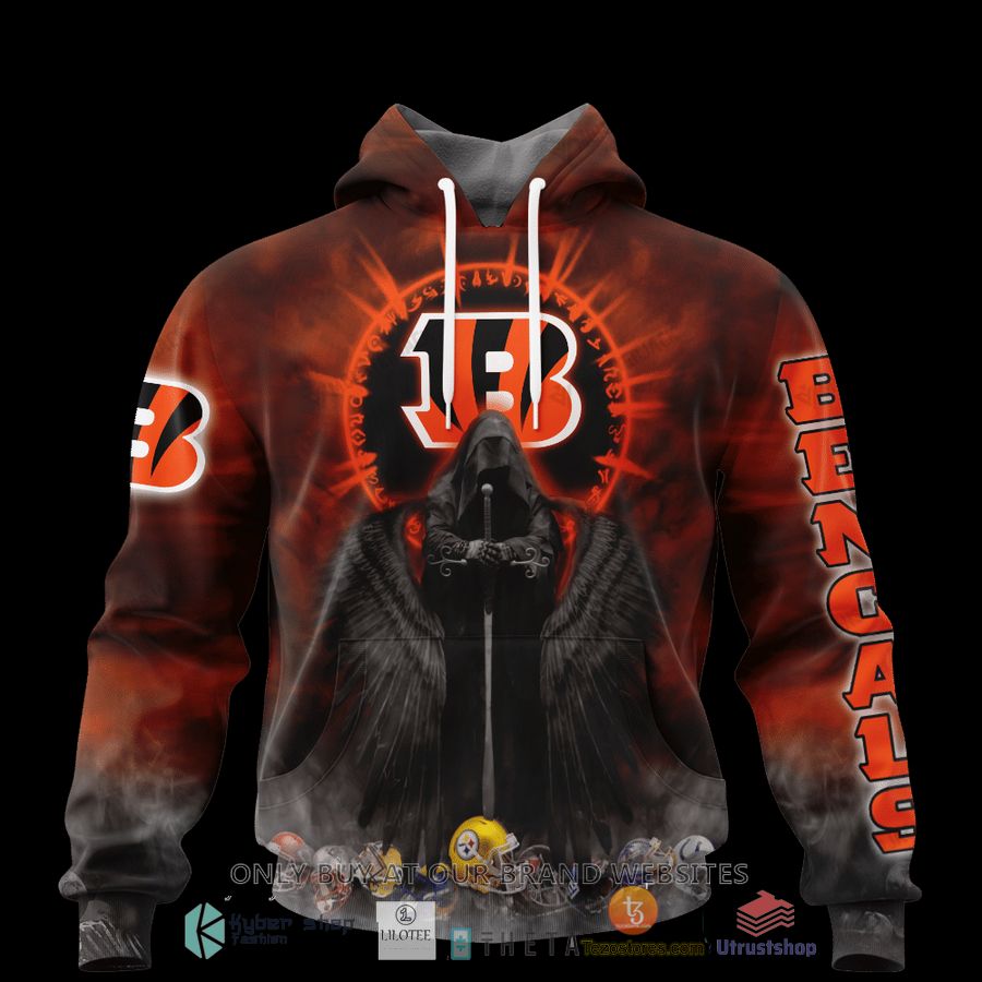 personalized cincinnati bengals dark angel 3d zip hoodie shirt 1 3255