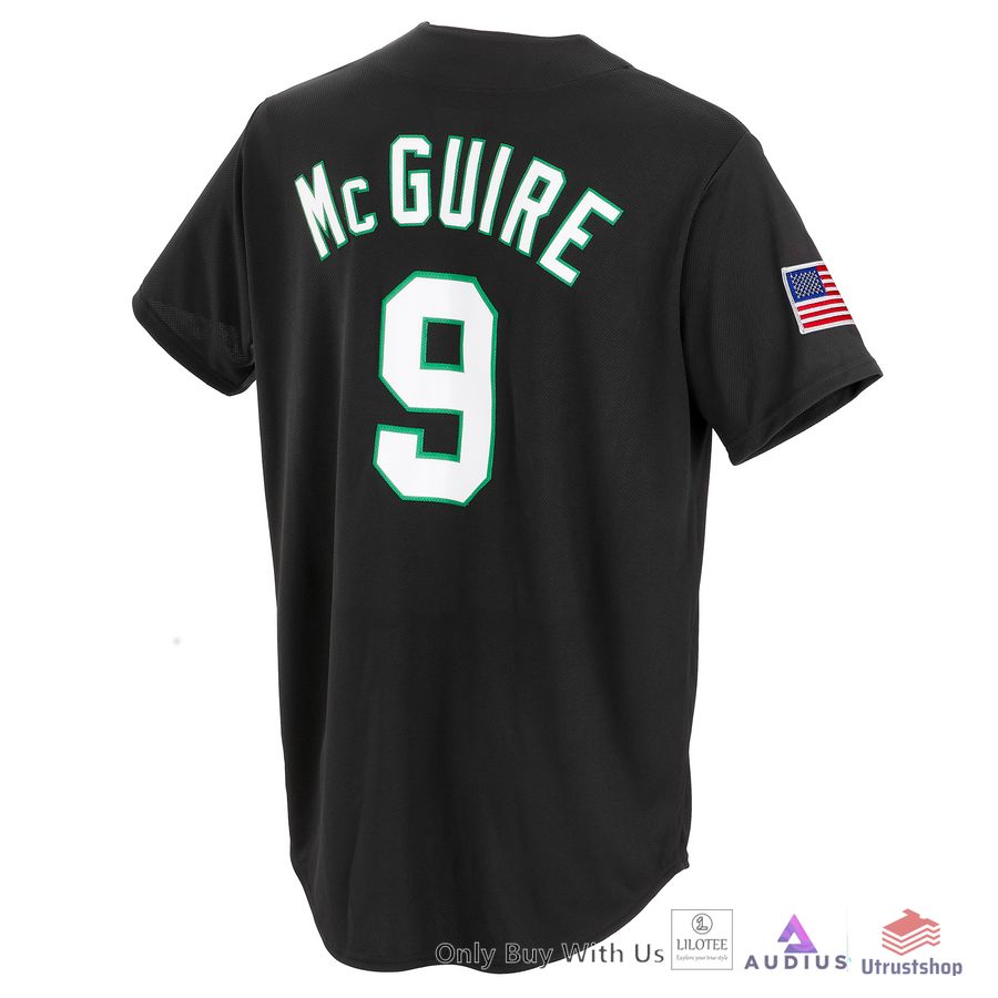 personalized clover us flag black baseball jersey 2 97130