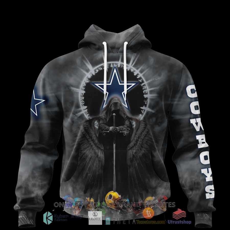 personalized dallas cowboys dark angel 3d zip hoodie shirt 1 61868