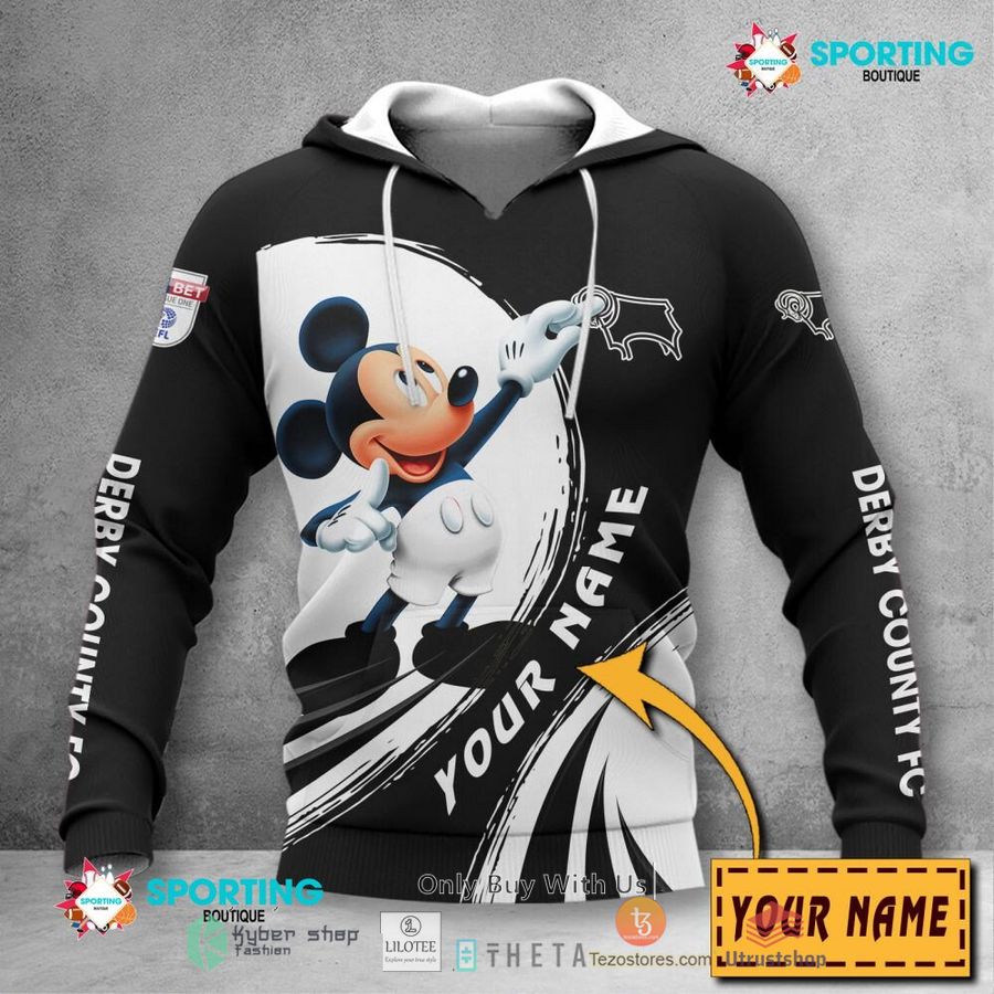 personalized derby county mickey mouse efl 3d hoodie shirt 2 8893