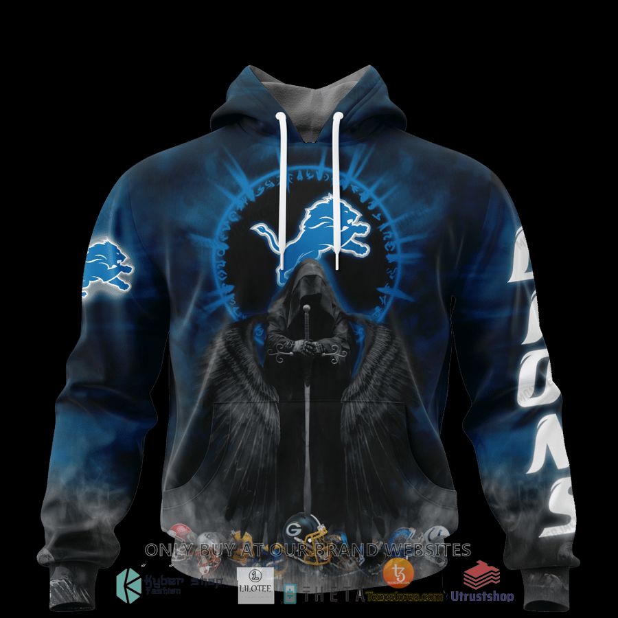 personalized detroit lions dark angel 3d zip hoodie shirt 1 41304