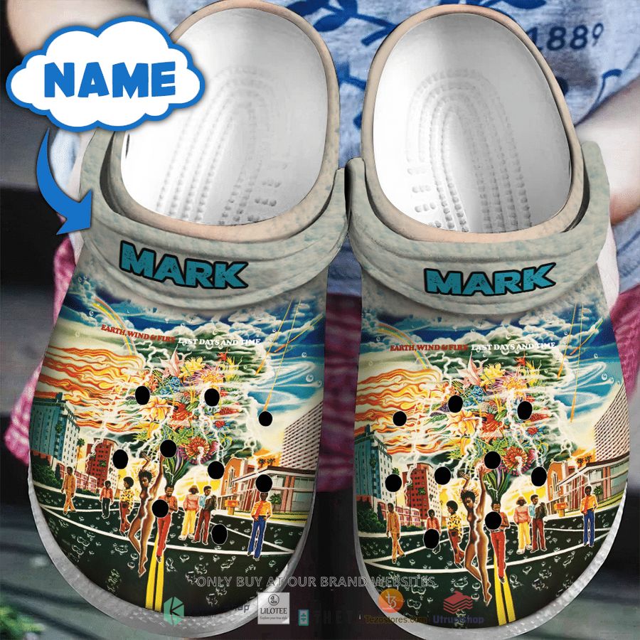 personalized earth wind fire last days and time crocband clog 1 25861