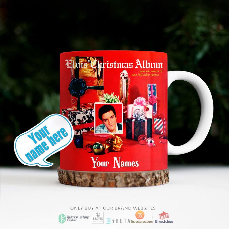 personalized elvis presley elvis christmas album mug 1 78094