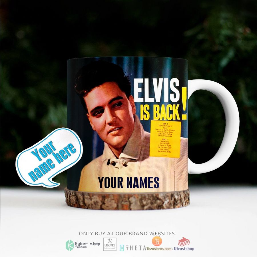personalized elvis presley elvis is back mug 1 44659