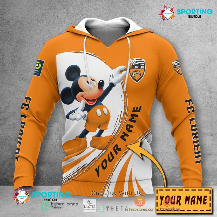 personalized fc lorient mickey mouse ligue 1 3d hoodie shirt 2 74408