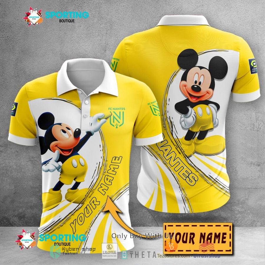personalized fc nantes mickey mouse ligue 1 3d hoodie shirt 1 52979
