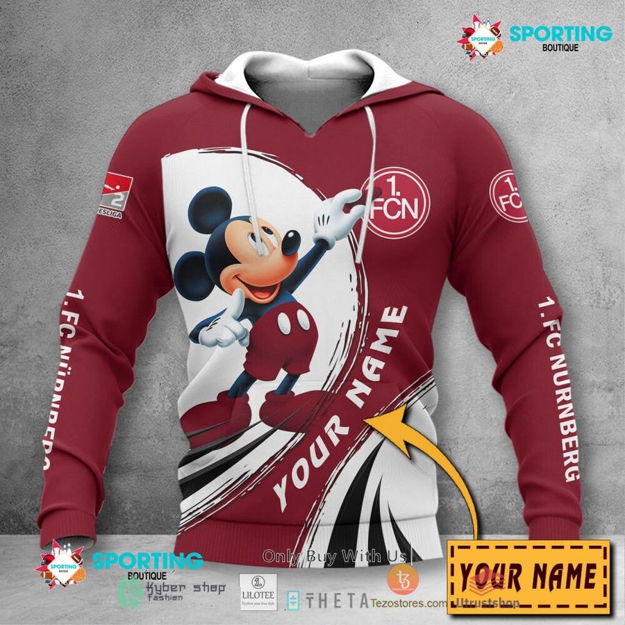 personalized fc nurnberg mickey mouse 3d shirt hoodie 2 540