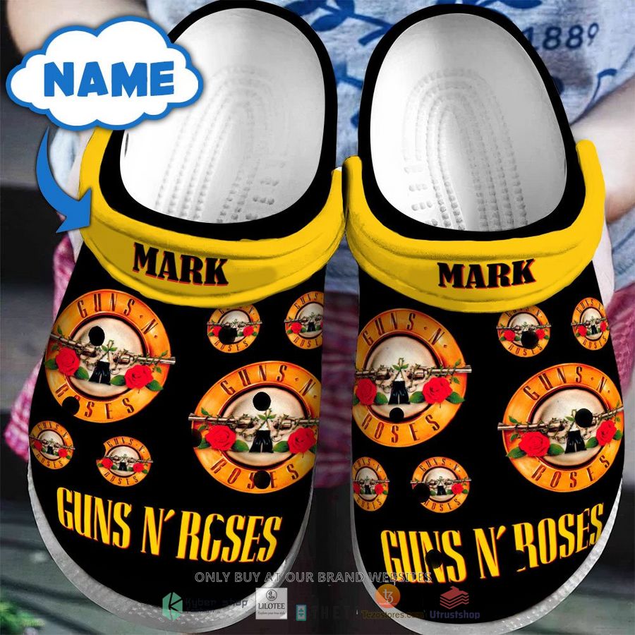 personalized guns n roses it so easy crocband clog 1 39522