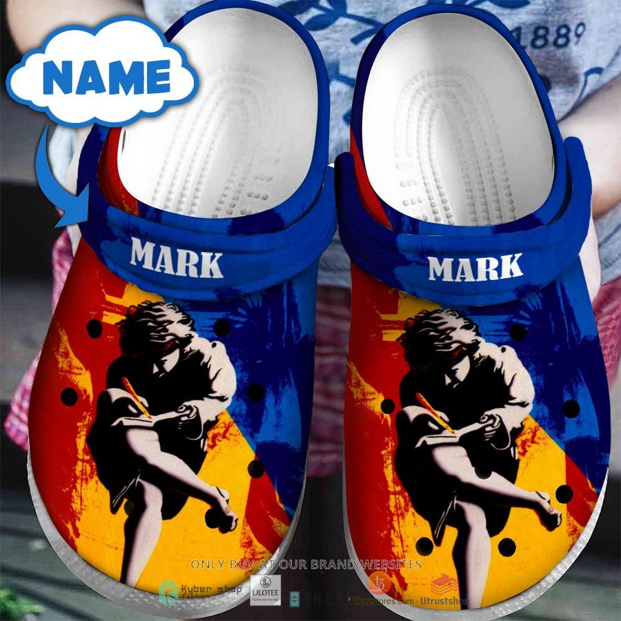 personalized guns n roses use your illusion mix crocband clog 1 49719