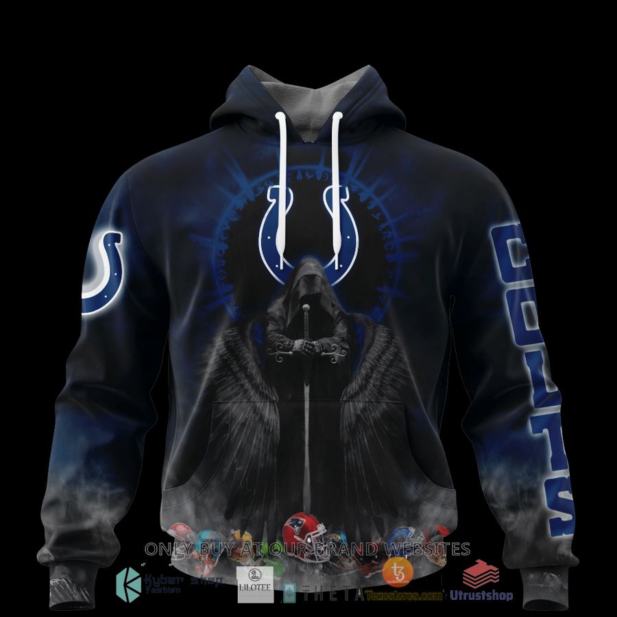 personalized indianapolis colts dark angel 3d zip hoodie shirt 1 5346