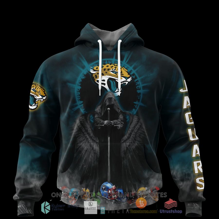 personalized jacksonville jaguars dark angel 3d zip hoodie shirt 1 38265