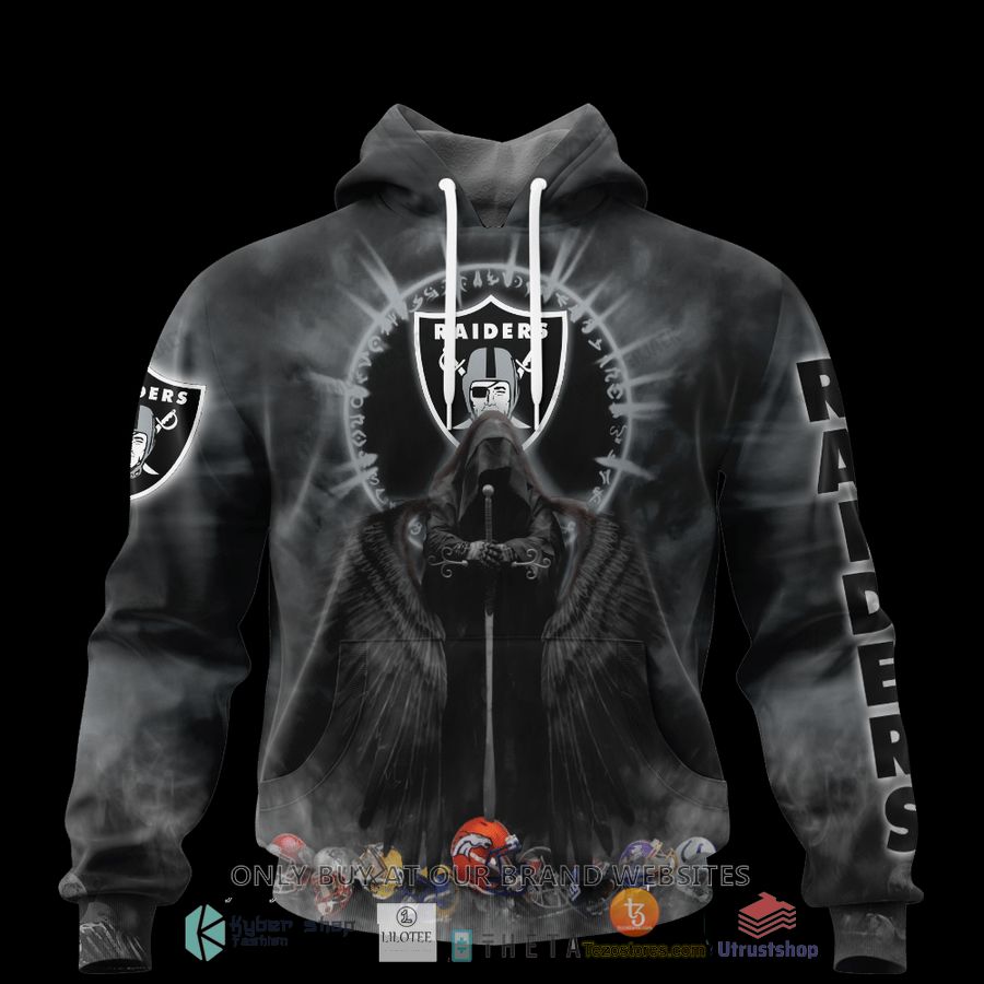 personalized las vegas raiders dark angel 3d zip hoodie shirt 1 24671