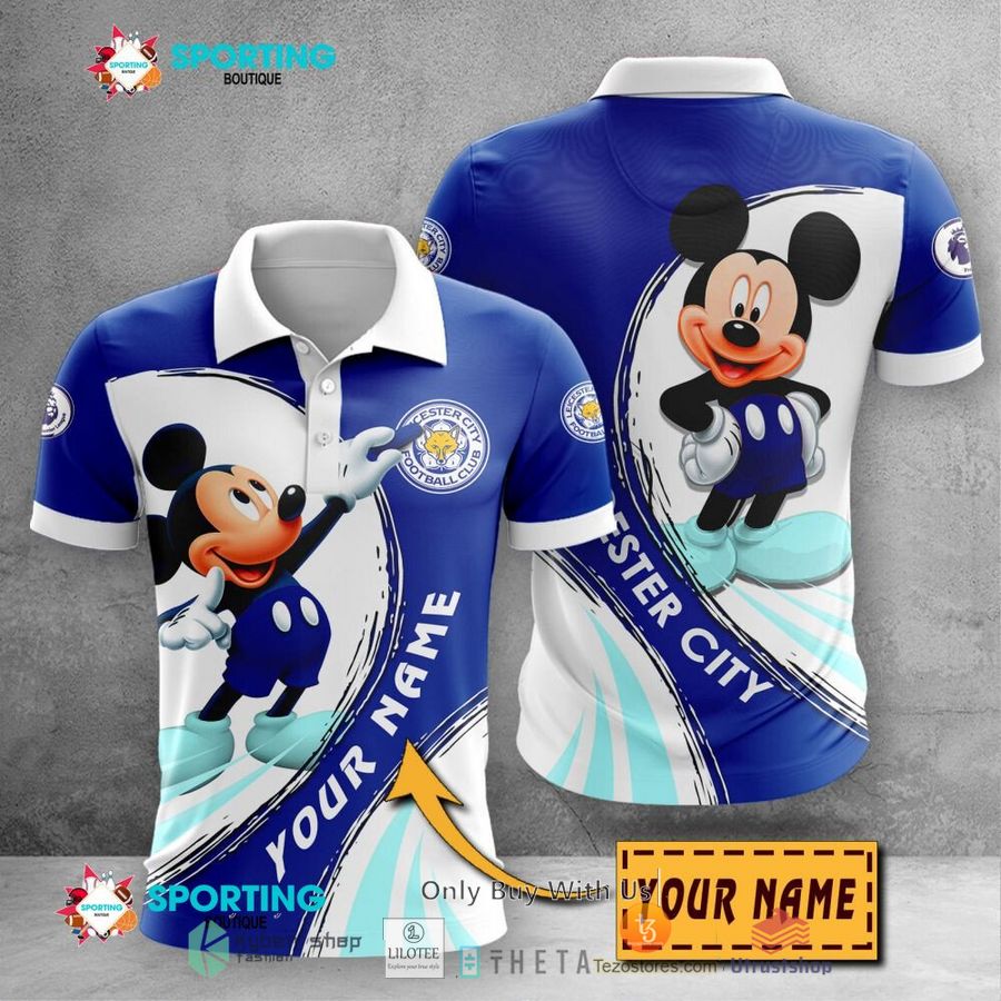 personalized leicester city f c mickey mouse 3d shirt hoodie 1 35566