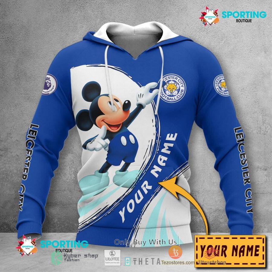 personalized leicester city f c mickey mouse 3d shirt hoodie 2 97683