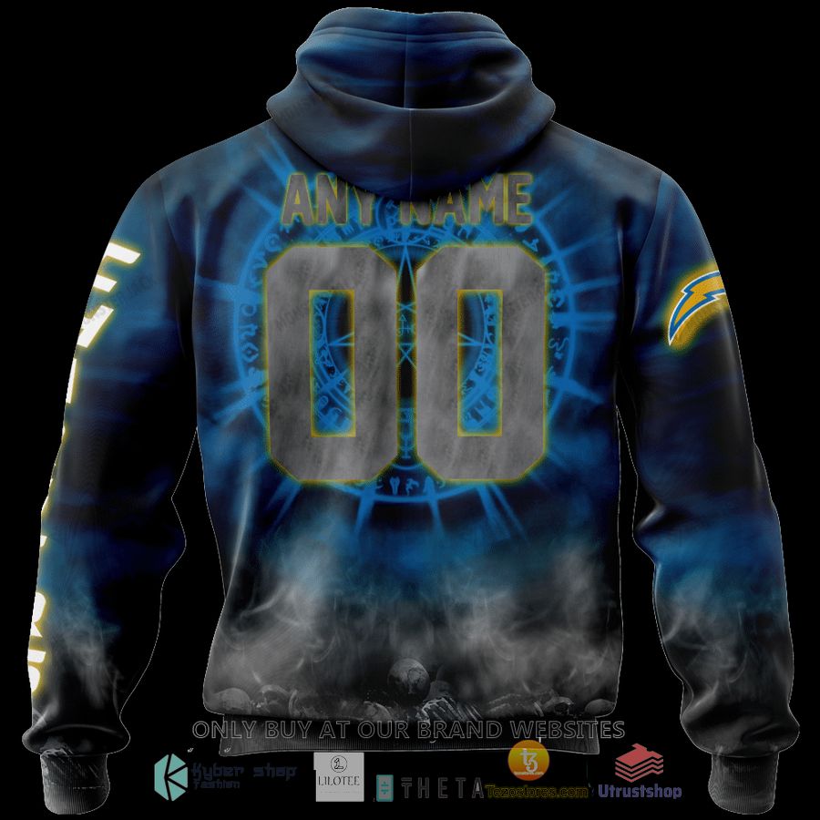 personalized los angeles chargers dark angel 3d zip hoodie shirt 2 33006